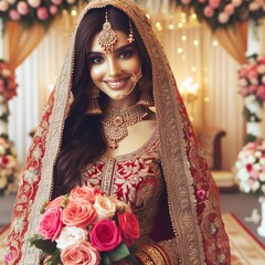 Indian bride in traditional clothing