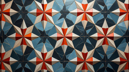Obraz premium Geometric Patterns Inspired by Moroccan Tiles