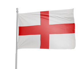 Fototapeta premium England national flag on white background.
