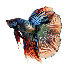 Betta fish isolated on transparent background