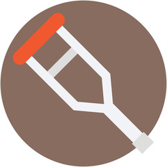 Crutch Vector Icon
