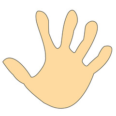 hand palm vector icon