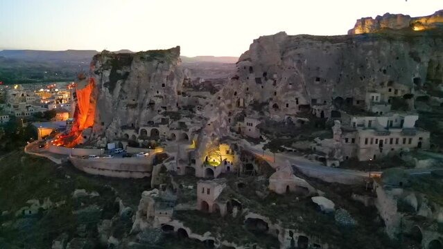 View of Urgup in Nevsehir Province in Cappadocia, Turkey.