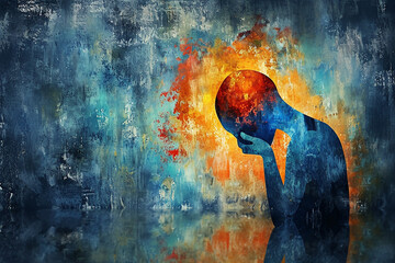 Symbolic image of the struggle with mental illness or its stigma.