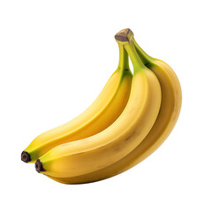 Bunch of bananas isolated on transparent background