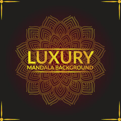 Creative mandala vector, golden mandala design