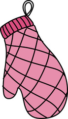 Hand drawn bakery equipment illustration on transparent background.
