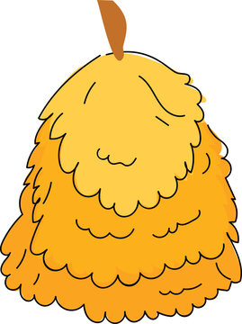 recommend clip art: Cartoon haystack illustration on transparent background.
