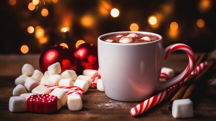 Obraz na płótnie Canvas cup of hot chocolate