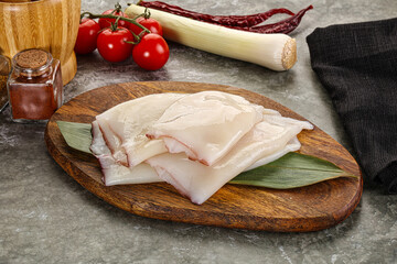 Fresh raw squid for cooking