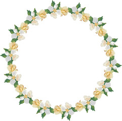 Floral wreath for decoration.