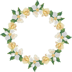 Flora wreath for decoration.