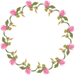Flora wreath for decoration.
