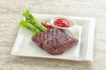 Grilled machete skirt beef steak