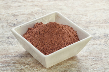 Natural organic cocoa powder for culinary