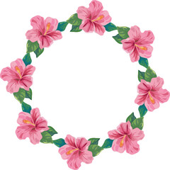 Obraz premium Flora wreath for decoration.