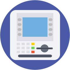 Cash Deposit Machine Vector Icon