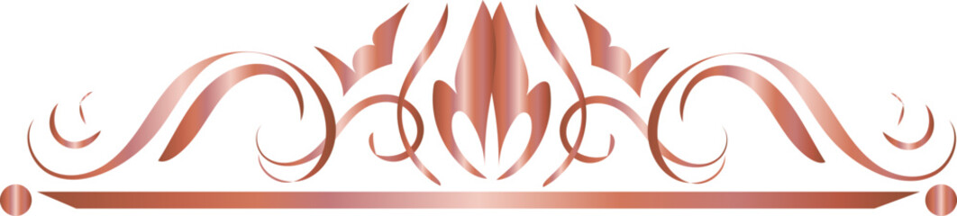 Decorative calligraphic elements for decoration.