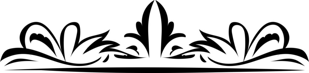 Decorative calligraphic elements for decoration.