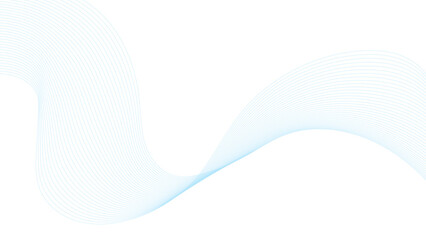 Abstract blue line wave background. Technology abstract lines on white background. Undulate Grey Wave Swirl, frequency sound wave, twisted curve lines with blend effect.	