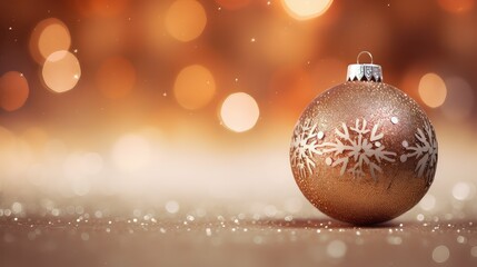 christmas ball ornament background illustration winter glitter, sparkle metallic, silver gold christmas ball ornament background