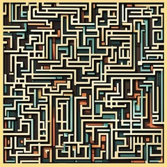 maze pattern illustration background