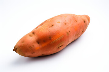 Sweet Potato isolated on white background created with Generative Ai