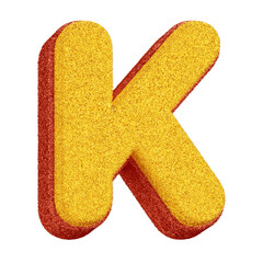 3D Glitter Letter 
