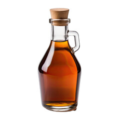 A Bottle of Vinegar Often Used for Cooking.. Isolated on a Transparent Background. Cutout PNG.