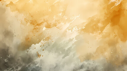 Soft watercolor wash in serene golds and silvers, perfect for peaceful background use, wallpaper or background resource