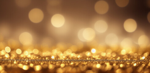 Obraz na płótnie Canvas golden christmas particles and sprinkles for a holiday celebration like christmas or new year. shiny golden lights. wallpaper background for ads or gifts wrap and web design