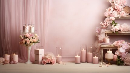 Elegant beauty themed backdrop ideal for creating captivating accessory content
