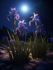 flowers in the night