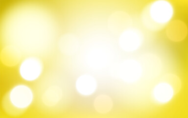 Yellow luxury bokeh soft light abstract background, Vector eps 10 illustration bokeh particles, Background decoration