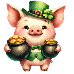 little animal holding a jar of gold