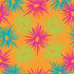 Fototapeta premium Collage contemporary seamless pattern.