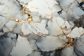 An elegant pattern of blue and gold, reflecting the opulence of natural marble