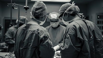 The professionalism of doctors saving lives at work in the surgical department. doctor - obrazy, fototapety, plakaty
