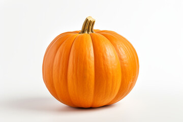 Pumpkin isolated on white background created with Generative Ai
