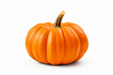 Pumpkin isolated on white background created with Generative Ai