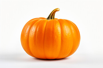 Pumpkin isolated on white background created with Generative Ai