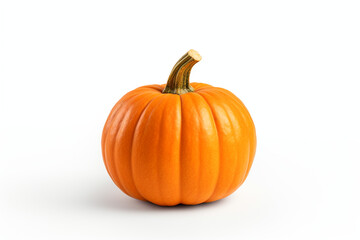 Pumpkin isolated on white background created with Generative Ai