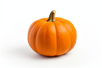 Obraz premium Pumpkin isolated on white background created with Generative Ai