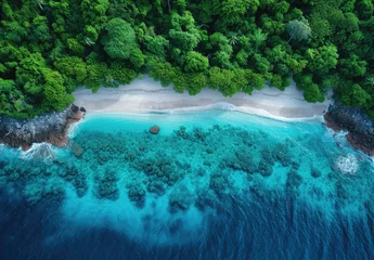Muurstickers Zanzibar Islands Ocean Tropical Beach © STORYTELLER