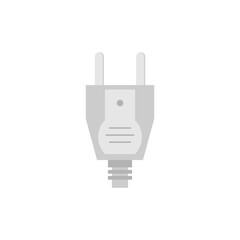 electric plug flat design vector illustration. Wire plug and socket. Concept of connection, disconnection, electricity. Vector illustration in flat style