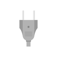 electric plug flat design vector illustration. Wire plug and socket. Concept of connection, disconnection, electricity. Vector illustration in flat style
