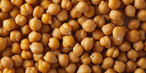 Close-up of Chickpeas Texture for Healthy Food Background