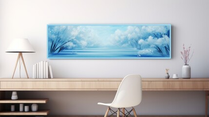 Mesmerizing blue canvas, an exploration of nature's calming shades