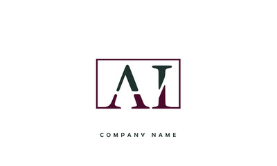 AI, IA, A, I Abstract Letters Logo Monogram