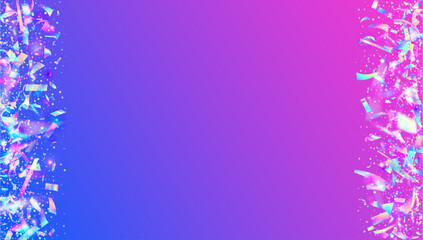 Explosion Effect. Abstract Paper. Laser Pattern. Blue Foil Ribbon. Glare Iridescent Illustration. Isolated Poster. Color Background. Hologram Burst. Pink Explosion Effect